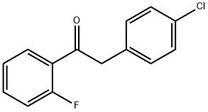 2-(4-Chlorophenyl)-1-(2-fluorophenyl)ethanone Structure