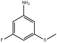 3-Fluoro-5-(Methylthio)aniline 구조식 이미지