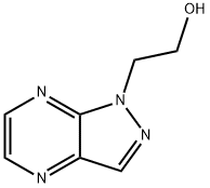 1-하이드록시에틸-1H-피라졸로[3,4-b]피라진 구조식 이미지