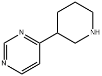 4-(피페리딘-3-일)피리미딘 구조식 이미지
