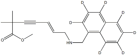 N-데스메틸카복시TERBINAFINE-D7,메틸에스테르 구조식 이미지