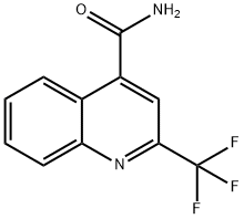 4-퀴놀린카르복사미드,2-(트리플루오로메틸)- 구조식 이미지