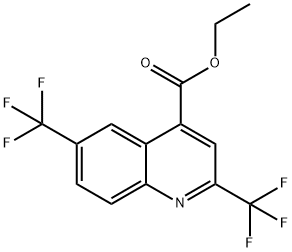 4-퀴놀린카르복실산,2,6-비스(트리플루오로메틸)-,에틸에스테르 구조식 이미지
