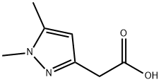 2-(1,5-디메틸-1H-피라졸-3-일)아세트산 구조식 이미지