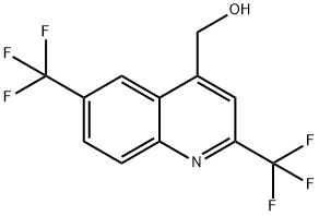 4-퀴놀린메탄올,2,6-비스(트리플루오로메틸)- 구조식 이미지