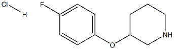 3-(4-Fluorophenoxy)piperidine HCl Structure