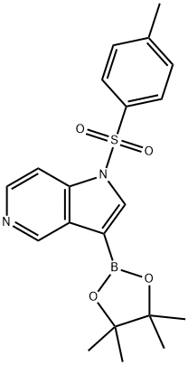 1-Tosyl-5-azaindole-3-boronic acid pinacol ester Structure