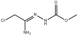 (Z)-메틸2-(1-aMino-2-클로로에틸리덴)히드라진카르복실레이트 구조식 이미지