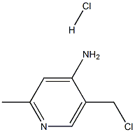 5-클로로메틸-2-메틸-피리딘-4-일리아민HCl 구조식 이미지