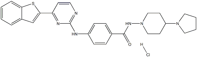 1186195-62-9 N-(4-Pyrrolidin-1-yl-piperidin-1-yl)-[4-(4-benzo[b]thiophen-2-yl-pyrimidin-2-ylamino)phenyl]carboxamidehydrochloride