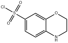3,4-디히드로-2H-1,4-벤족사진-7-술포닐클로라이드 구조식 이미지