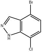 4-BroMo-7-chloro-1H-indazole Structure