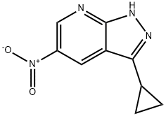 3-cyclopropyl-5-nitro-1H-pyrazolo[3,4-b]pyridine Structure