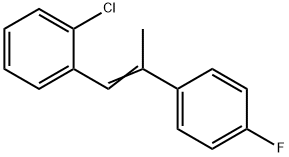 Z-2-(4-Fluorophenyl)-1-(2-chlorophenyl)propene Structure