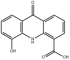 5-히드록시-9-옥소-9,10-디히드로아크리딘-4-카르복실산 구조식 이미지