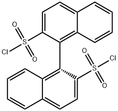 (R)-1,1'-비나프틸-2,2'-디술포닐디클로라이드 구조식 이미지