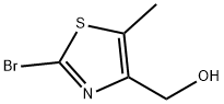 (2-브로모-5-메틸티아졸-4-일)메탄올 구조식 이미지
