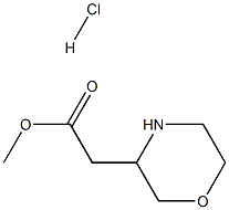 Methyl 2-(Morpholin-3-yl)acetate hydrochloride Structure