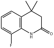 8-플루오로-4,4-디메틸-1,3-디히드로퀴놀린-2-온 구조식 이미지