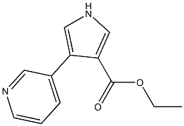 ETHYL 4-PYRIDIN-3-YL-1H-PYRROLE-3-CARBOXYLATE Structure