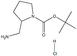 (+/-) - 2- (аминометил) -1-N-BOC-пирролидин-HCl структурированное изображение