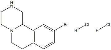 10-BROMO-2,3,4,6,7,11B-HEXAHYDRO-1H-PYRAZINO[2,1-A]ISOQUINOLINE DIHYDROCHLORIDE Structure