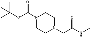 N-Methyl (4-BOC-piperazino)acetaMide 구조식 이미지