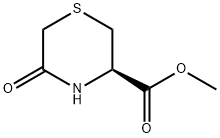 (S)-5-Oxo-3-thioMorpholinecarboxylic Acid Methyl Ester 구조식 이미지