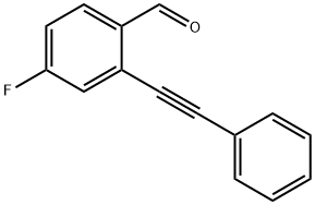 4-플루오로-2-(페닐에티닐)벤즈알데히드 구조식 이미지