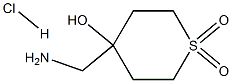 4-(AMinoMethyl)tetrahydro-1-thiapyran-4-ol-1,1-dioxide HCl Structure