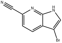 3-BroMo-6-cyano-7-azaindole Structure