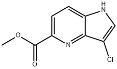 3-Chloro-4-azaindole-5-carboxylic acid Methyl ester Structure