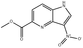 3-Nitro-4-azaindole-5-carboxylic acid Methyl ester Structure