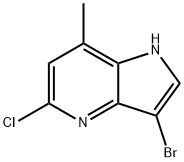 3-브로모-5-클로로-7-메틸-4-아자인돌 구조식 이미지