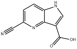 5-Cyano-4-azaindole-3-carboxylic acid Structure