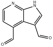 7-azaindole-3,4-dicarbaldehyde Structure