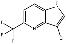 3-클로로-5-트리플루오로메틸-4-아자인돌 구조식 이미지