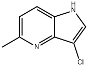 3-클로로-5-메틸-4-아자인돌 구조식 이미지