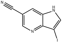 6-Cyano-3-iodo-4-azaindole Structure