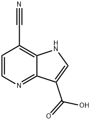 7-Cyano-4-azaindole-3-carboxylic acid Structure