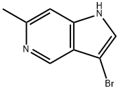 3-브로모-6-메틸-5-아자인돌 구조식 이미지