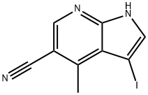 5-Cyano-3-iodo-4-Methyl-7-azaindole Structure