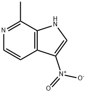 7-메틸-3-니트로-6-아자인돌 구조식 이미지