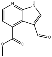 4-Methoxycarbonyl-7-azaindole-3-carbaldehyde Structure