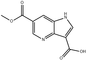 6-메톡시카르보닐-4-아자인돌-3-카르복실산 구조식 이미지