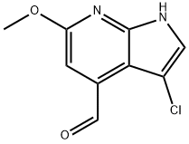 3-Chloro-6-Methoxy-7-azaindole-4-carbaldehyde Structure