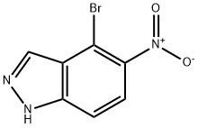 4-BroMo-5-nitro-1H-indazole Structure