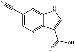 6-Cyano-4-azaindole-3-carboxylic acid Structure
