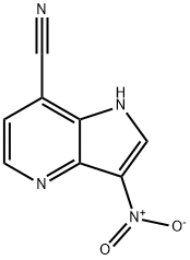 7-Cyano-3-nitro-4-azaindole Structure