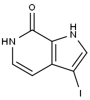 3-Iodo-7-hydroxy-6-azaindole 구조식 이미지